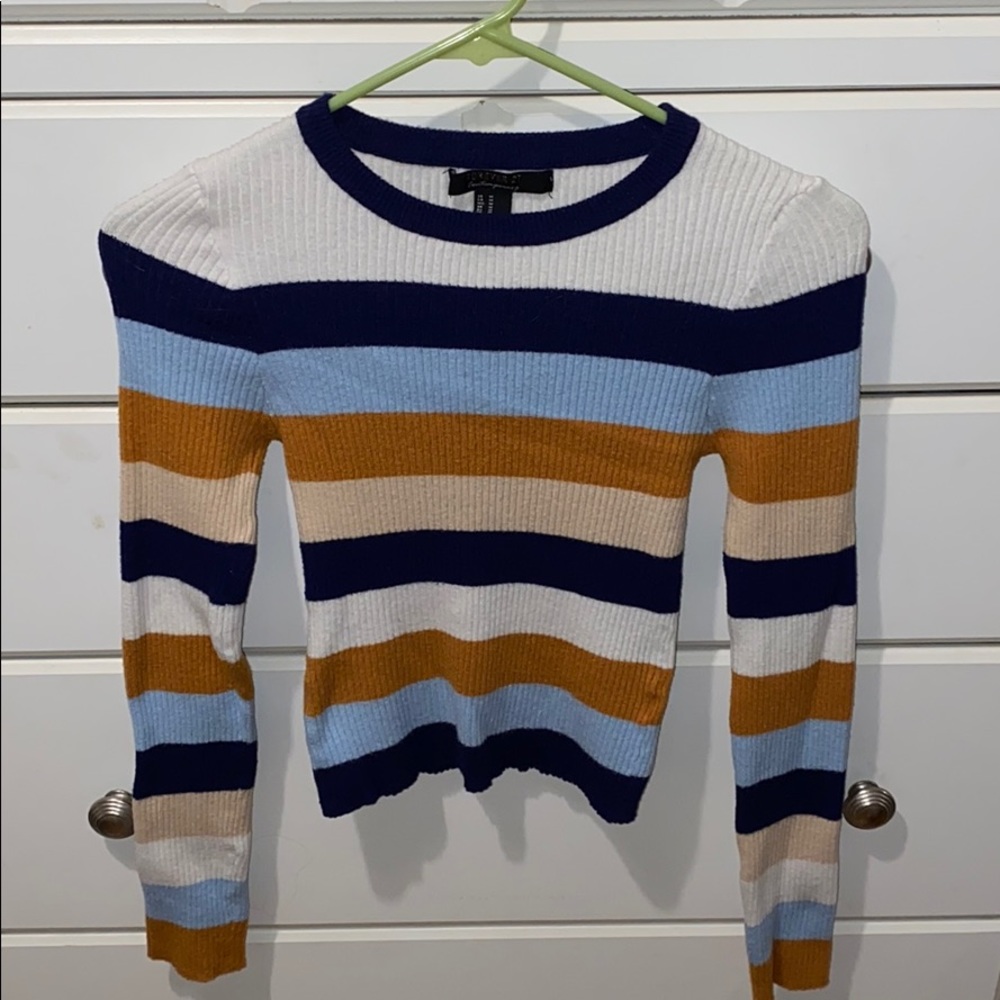 stripped long sleeve sweater